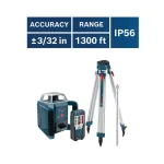Bosch 1300 ft. Self-Leveling Rotary Laser Level Kit, 4-Piece Set thumbnail 3