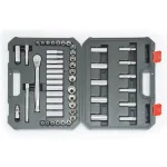 Crescent 52-Piece 3/8 in. Drive SAE/Metric Mechanic Tool Set with 6 and 12 Point Sockets thumbnail 2