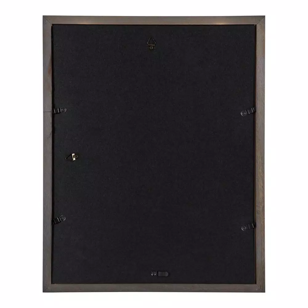 DesignOvation Gallery Wood Photo Frame Set, 4-Pack, Gray, 11x14 matted to 8x10