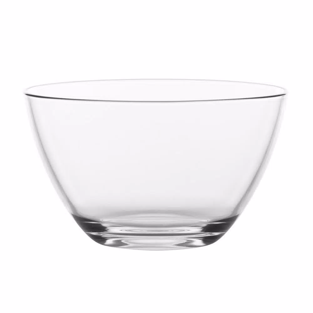 Libbey Urban Story 3-Piece Clear Glass Serving Bowl Set, Multi-Size Round Bowls