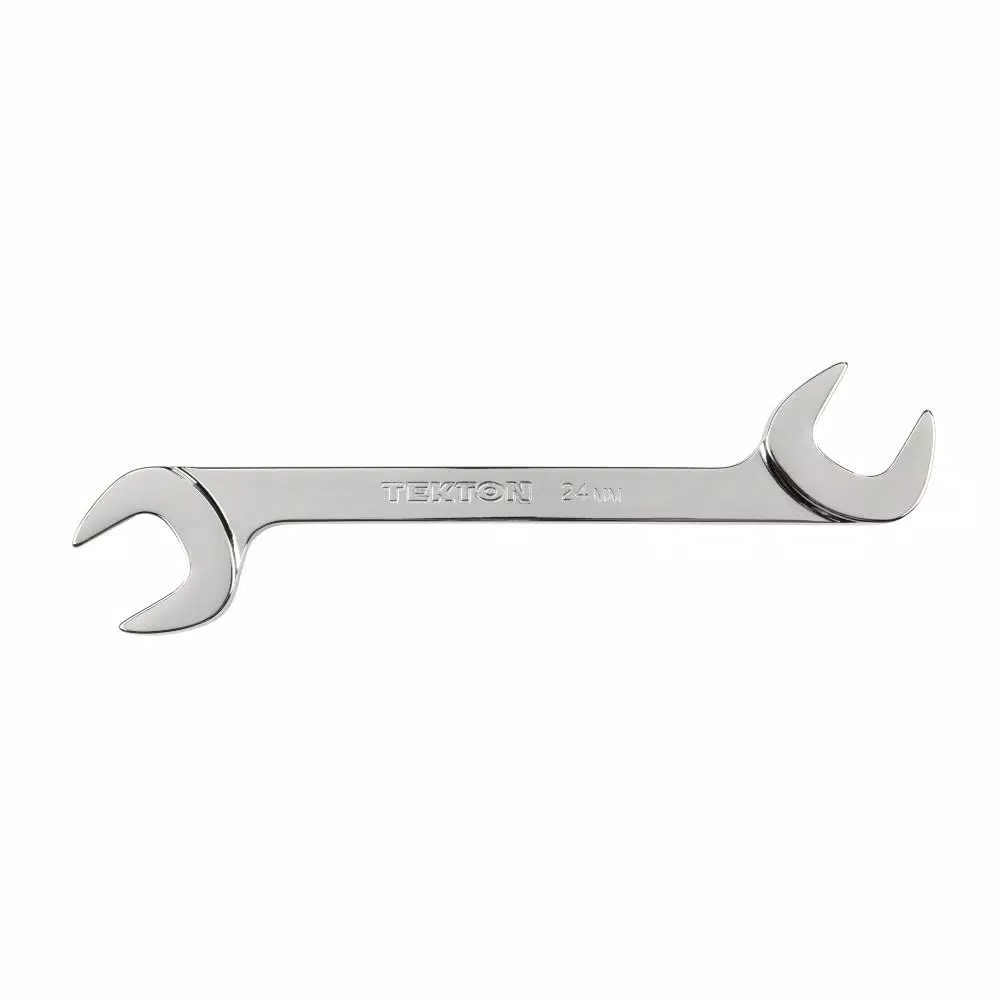 TEKTON 24 mm Angle Head Open End Wrench, 60° Offset