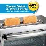 Hamilton Beach 2-in-1 1450W Toaster Oven and 4-Slice Toaster, Silver thumbnail 6