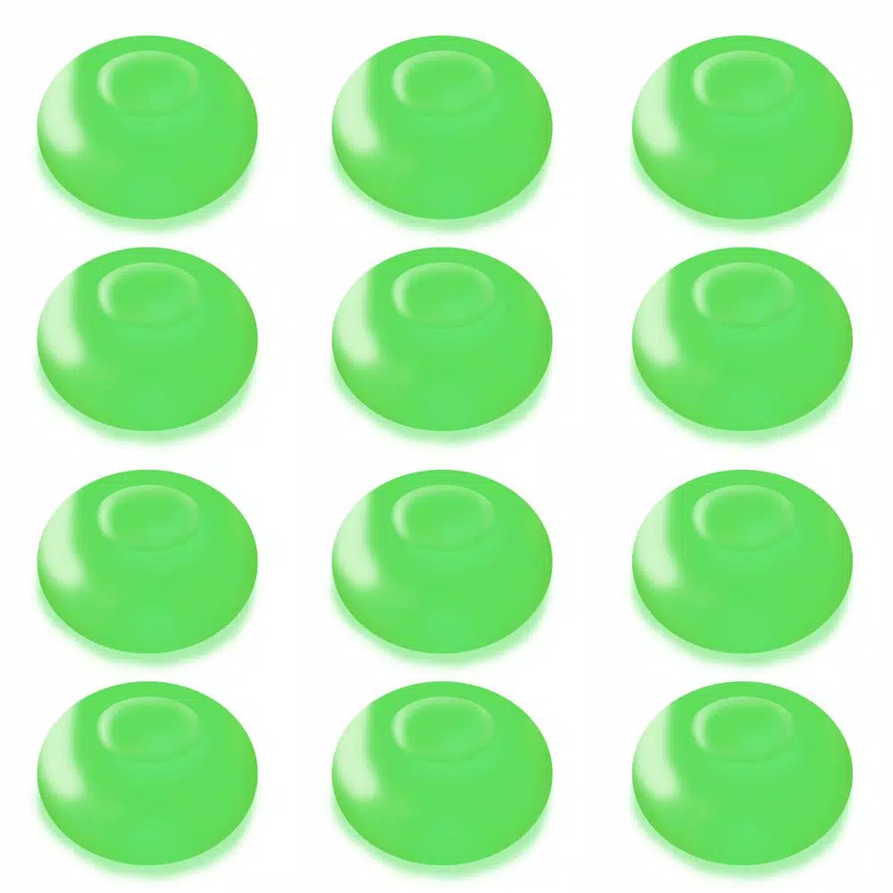 LUMABASE Green Floating Blimp LED Lights, Waterproof Battery Operated Decorative Lights (12-Count)
