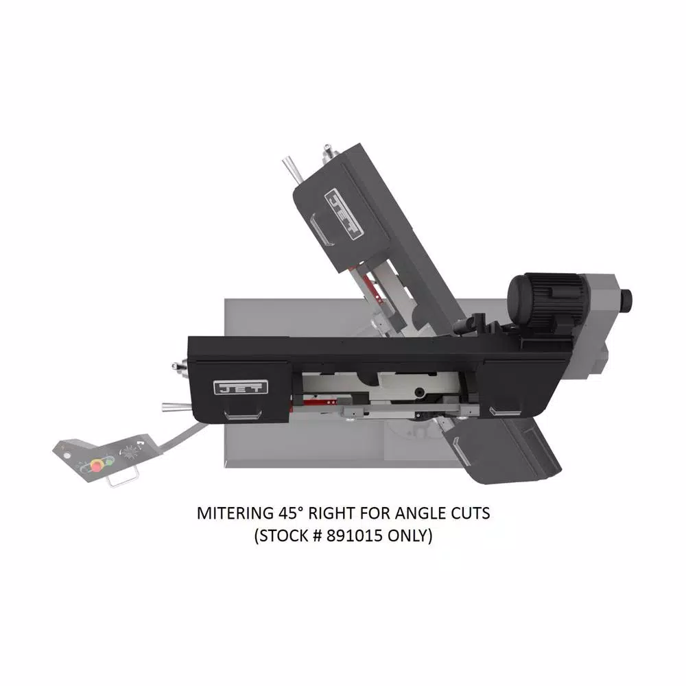 Jet 8 in. x 13 in. 1-1/2 HP Variable Speed Metalworking Bandsaw, 115V/230V