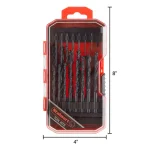 Stalwart 21-Piece HSS 4241 High-Speed Steel Drill Bit Set with Black Oxide Finish and Carrying Case thumbnail 2
