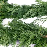 VAN ZYVERDEN 10 ft. Fresh Cut Pacific Northwest Western Red Cedar Coil Garland thumbnail 4