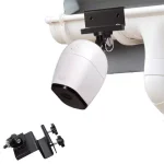 Wasserstein Weatherproof Gutter Mount for Arlo Pro, Ultra, Go, and Essential Security Cameras (Black) thumbnail 1