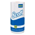 Scott Kitchen Roll Towels, 128 Sheets per Roll, 20 Rolls per Carton, White thumbnail 1