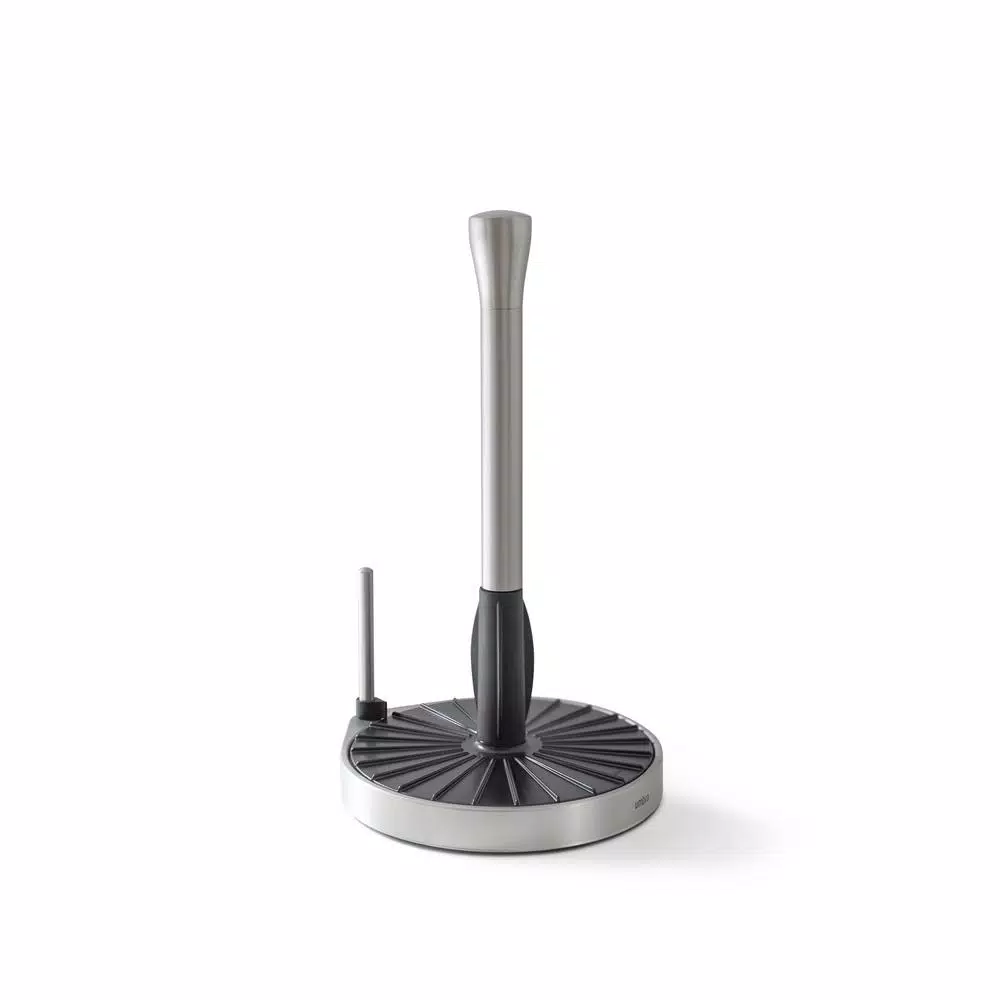 Umbra Spin Click N' Tear Paper Towel Holder, Black Nickel