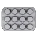 Unbranded Farberware 2-Piece Nonstick 12-Cup Muffin Pan Bakeware Set, Gray thumbnail 2