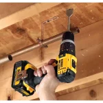 DEWALT 20V MAX Cordless 1/2 in. Compact Hammer Drill/Driver Kit with (2) 1.5Ah Batteries & 108-Piece Mechanics Tool Set thumbnail 10