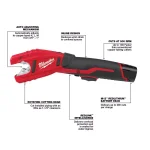 Milwaukee M12 12V Lithium-Ion Cordless Copper Tubing Cutter (Tool-Only) thumbnail 5