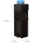Brio Essential Series Tri-Temp Top Loading Water Cooler Dispenser, Black and Stainless Steel thumbnail 4