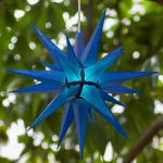 Kringle Traditions 14 in. Blue Illuminated LED Moravian Star Holiday Decoration thumbnail 2