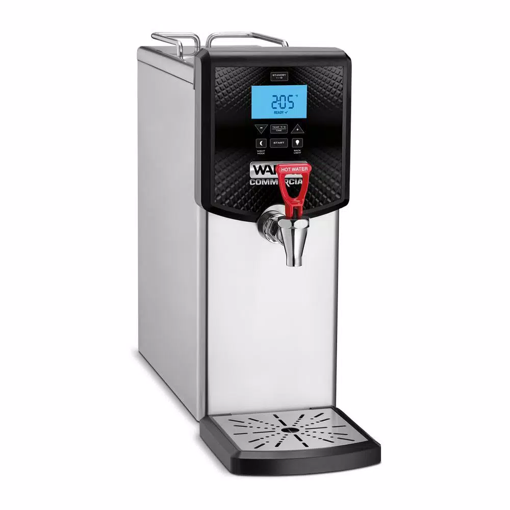 Waring Commercial Waring 3-Gallon Hot Water Dispenser, 48-Cup Stainless Steel Electric Kettle with Digital Controls