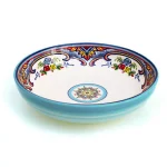Euro Ceramica Zanzibar 4-Piece Earthenware Pasta Bowl Set, Multi-Color Bohemian Style thumbnail 2
