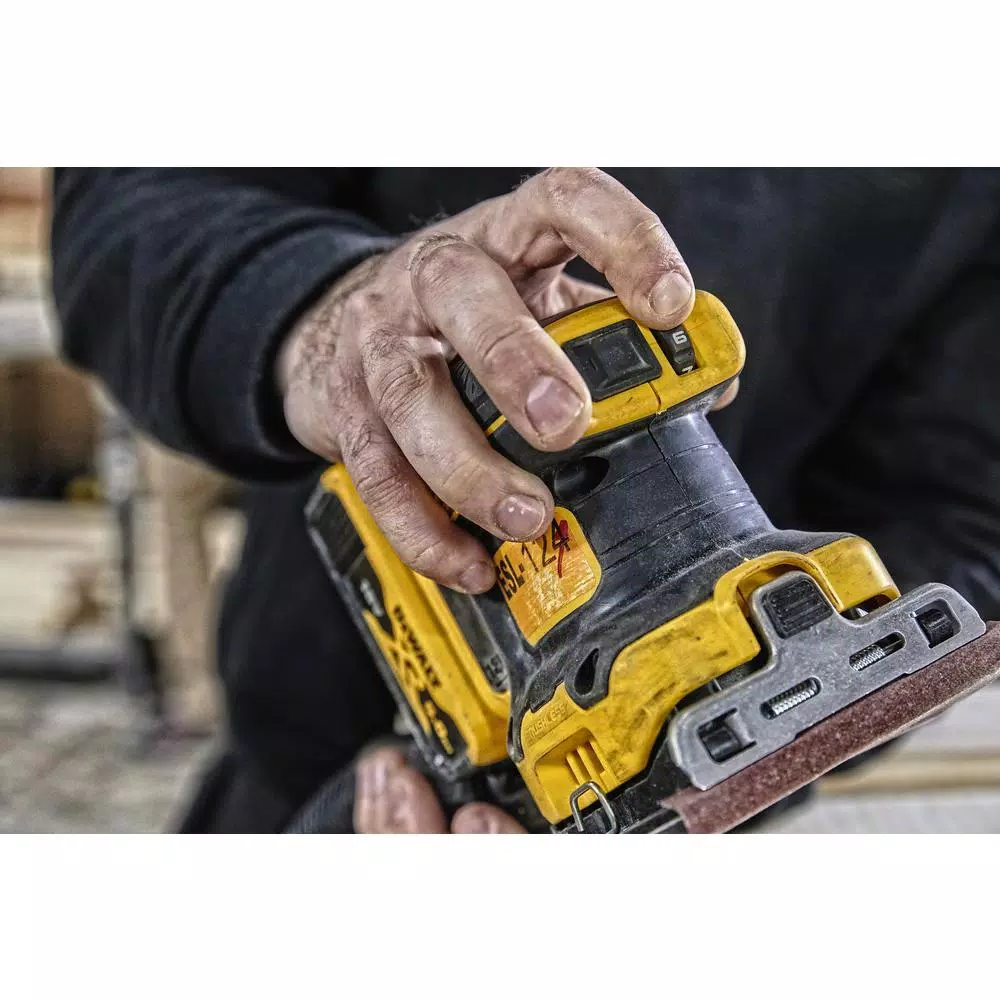 DEWALT 20V MAX XR Cordless Brushless 1/4 Sheet Variable Speed Sander (Tool-Only)