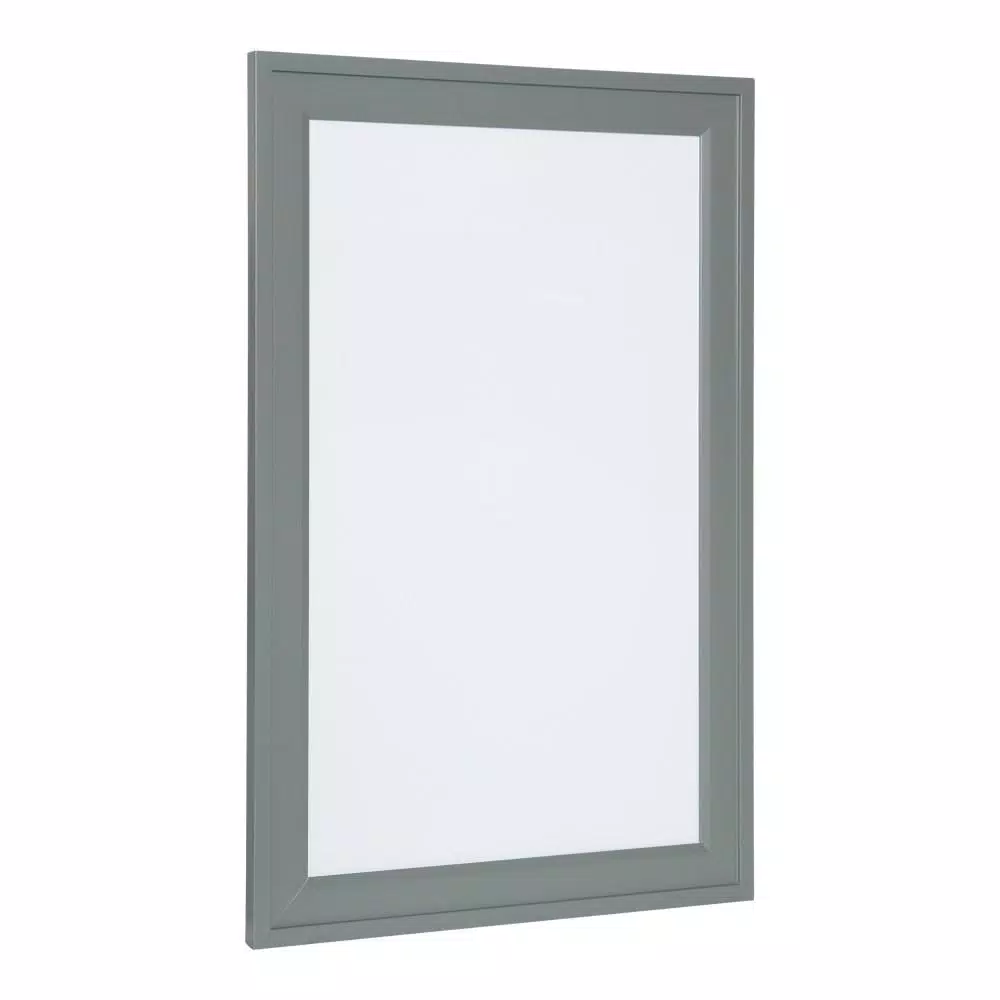 DesignOvation Bosc Gray Framed Magnetic Dry Erase Memo Board, 18.5 x 27.5 in.
