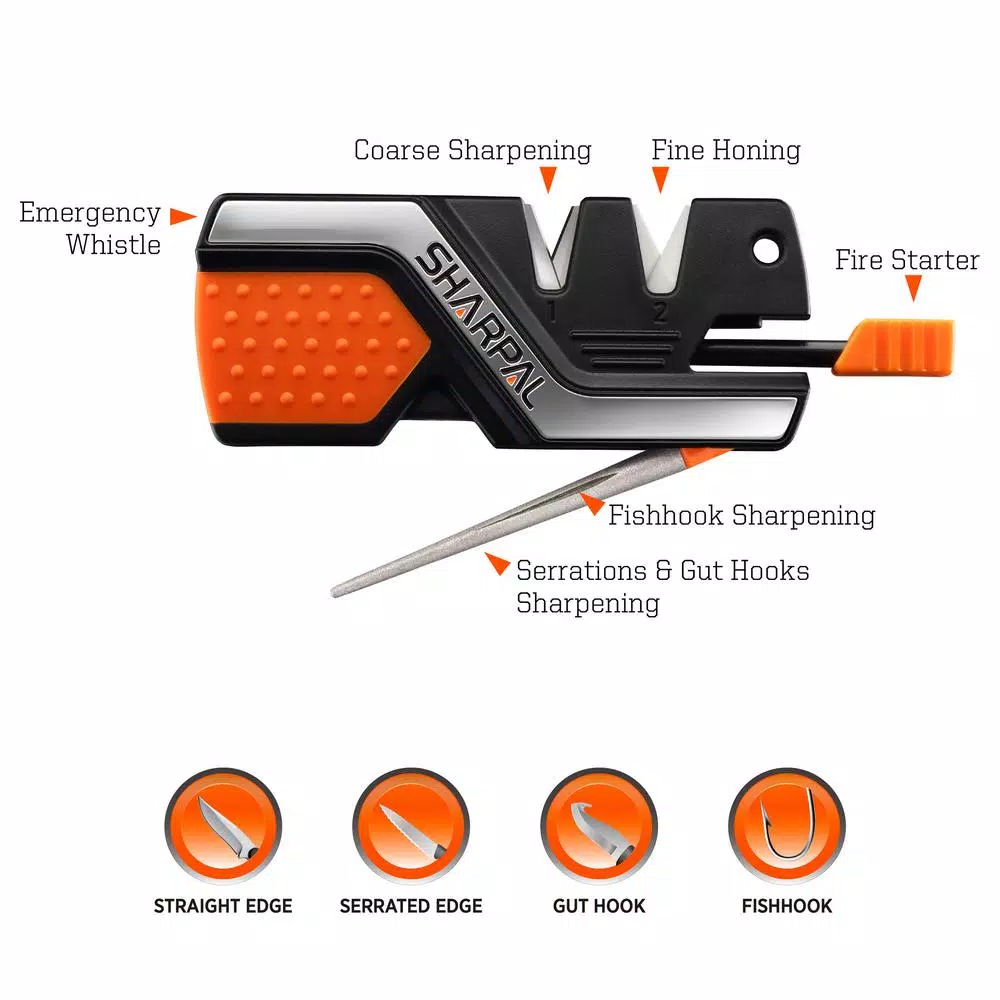 Sharpal 101N 6-in-1 Knife Sharpener and Survival Tool