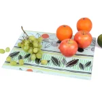 Creative Home Tempered Glass Cutting and Serving Board with Flower Pattern, 11.75 x 15 in. thumbnail 2