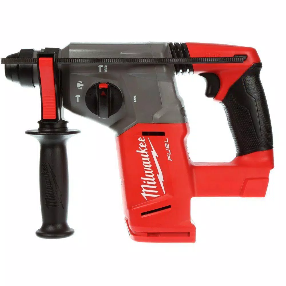 Milwaukee M18 FUEL 3-Tool Combo Kit: Hammer Drill, Impact Driver & SDS Plus Rotary Hammer with 4 Batteries