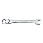 GearWrench 22mm Flex-Head Combination Ratcheting Wrench, 12-Point, Chrome Finish thumbnail 1