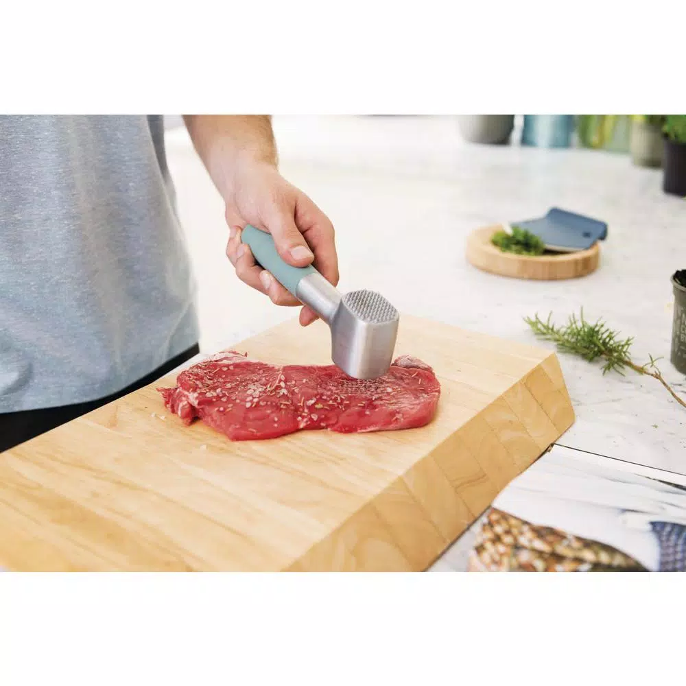 BergHOFF Leo Collection Cast Aluminum Meat Tenderizer Hammer with Soft-Grip Handle