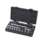 GEARWRENCH 3/8 in. Drive Gear Ratchet and Socket Set, 23-Piece Pass-Through System thumbnail 1