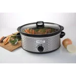 Brentwood Appliances 7 Qt. Stainless Steel Slow Cooker with Tempered Glass Lid thumbnail 8