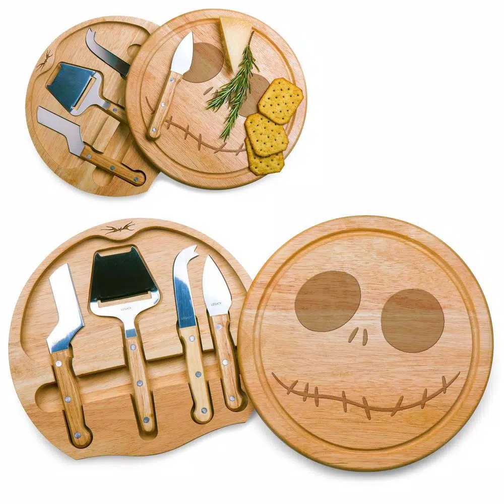 TOSCANA Picnic Time Jack Circo 10.2 in. Cheese Board and Tools Set