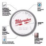 Milwaukee 9 in. 72T Carbide Teeth Aluminum and Metal Cutting Circular Saw Blade thumbnail 3