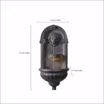 Kenroy Home Royal Resin Wall Fountain with Lion Head Design and LED Light, Zinc Finish thumbnail 6