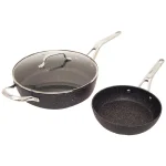 Starfrit The Rock 3-Piece Nonstick Cookware Set with Riveted Cast Stainless Steel Handles thumbnail 1