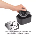 Hamilton Beach FlexBrew Black Single Serve Coffee Maker - Brews K-Cup Pods & Ground Coffee thumbnail 10