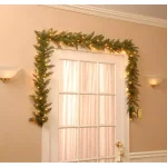National Tree Company 9 ft. Pre-Lit Dunhill Fir Artificial Garland with 100 Clear Incandescent Lights thumbnail 4