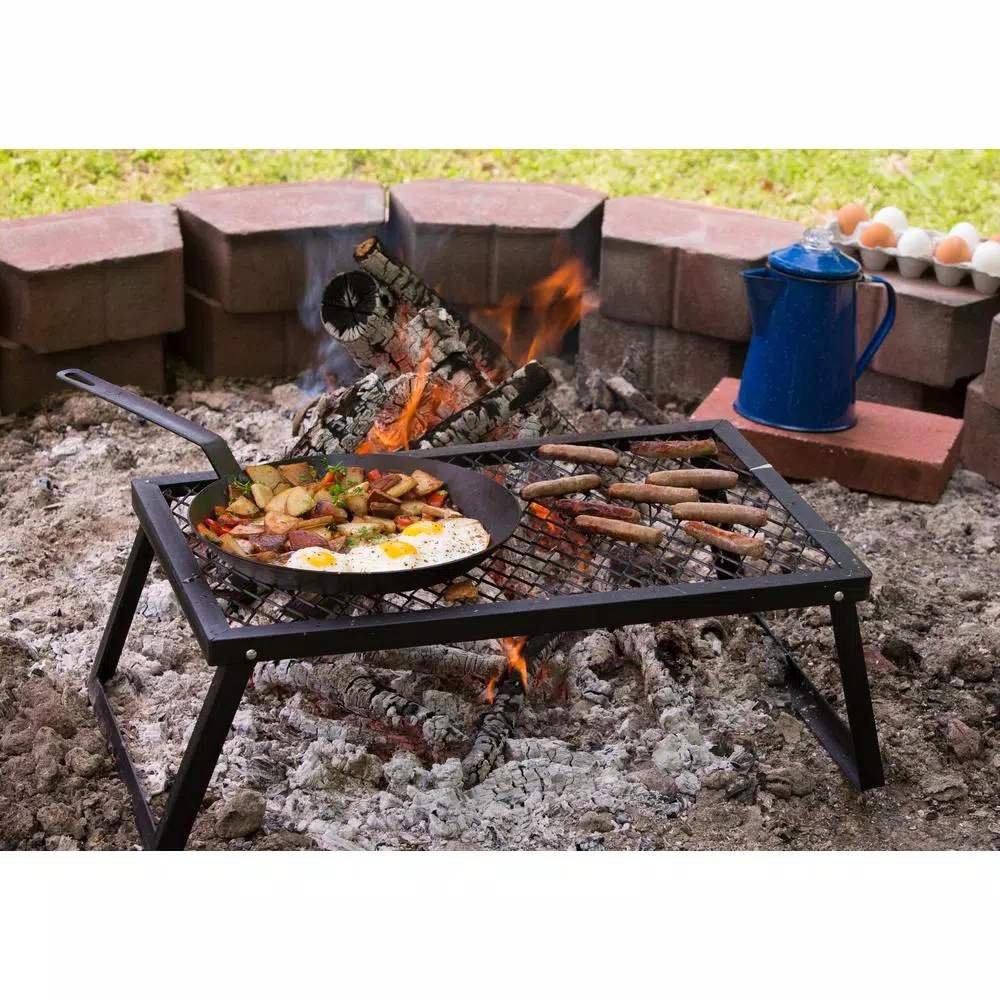 Lodge 12 in. Carbon Steel Skillet, Seasoned Black Heavy Duty Pan