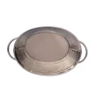 Unbranded Stainless Steel Oval Beverage Tub with Built-in Handles, Hammered and Polished Finish thumbnail 7