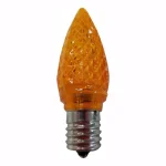 Unbranded C9 Orange LED Light Bulbs, Super Bright Faceted Replacement Lights (Pack of 25) thumbnail 1
