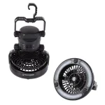 Wakeman Outdoors 2-in-1 LED Camping Lantern and Ceiling Fan, Black thumbnail 1