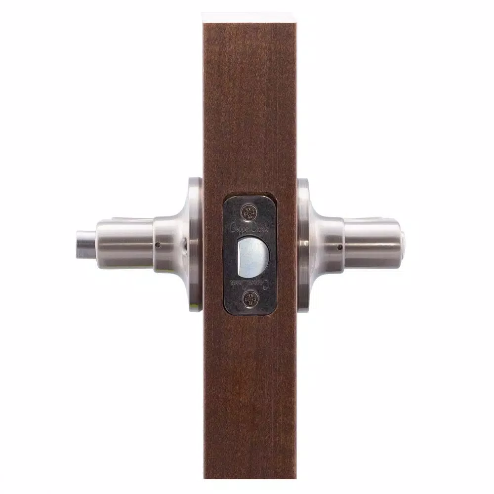 Copper Creek Erin Satin Stainless Keyed Entry Door Lever