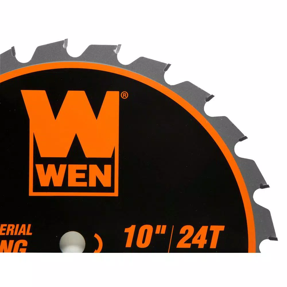 WEN 10-Inch 24-Tooth Carbide-Tipped Professional Multi-Material Framing Saw Blade