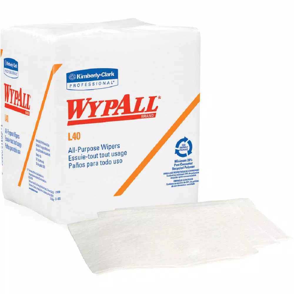 WYPALL L40 White Quarterfold Wipers, 56-Count