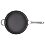 Circulon Elementum 5 qt. Hard-Anodized Aluminum Nonstick Saute Pan with Glass Lid, Oyster Gray thumbnail 2