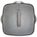 Starfrit 11 in. Cast Aluminum Nonstick Square Grill Pan, Black thumbnail 2
