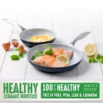 GreenLife Classic Pro 12 in. Hard-Anodized Aluminum Ceramic Nonstick Frying Pan, Gray thumbnail 3