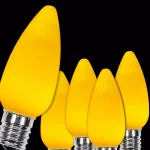 Wintergreen Lighting OptiCore C9 LED Gold Smooth Opaque Christmas Light Bulbs, 25-Pack thumbnail 1