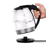 Holstein Housewares 1.8L Black Glass Electric Kettle, 7-Cup Borosilicate Glass Tea Kettle thumbnail 2