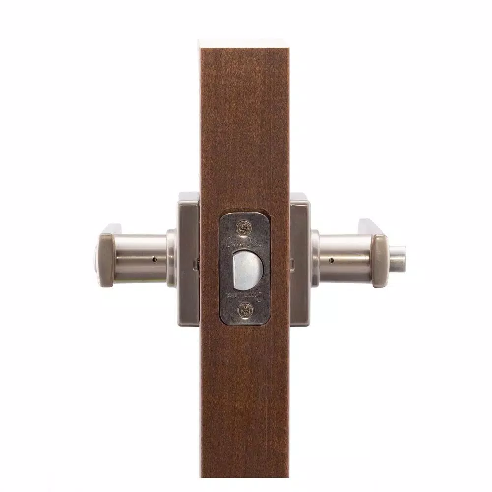 Copper Creek Craftsman Remi Satin Stainless Steel Privacy Lever for Interior Doors