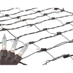 Northlight 2 ft. x 8 ft. Clear Mini Net Style Tree Trunk Wrap Christmas Lights with Brown Wire, 150 Bulbs thumbnail 1