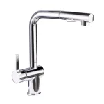 Vanity Art Single-Handle Pull Out Kitchen Faucet, Polished Chrome, Classic Style thumbnail 1